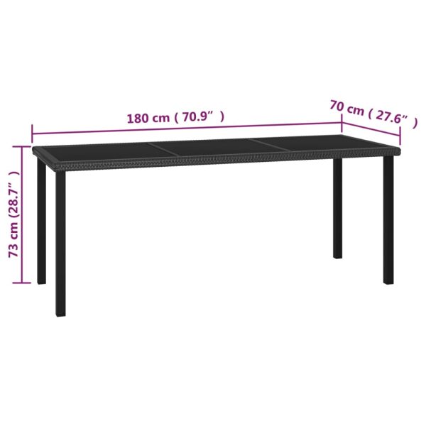 7-Delige Tuinset Poly Rattan - Afbeelding 11