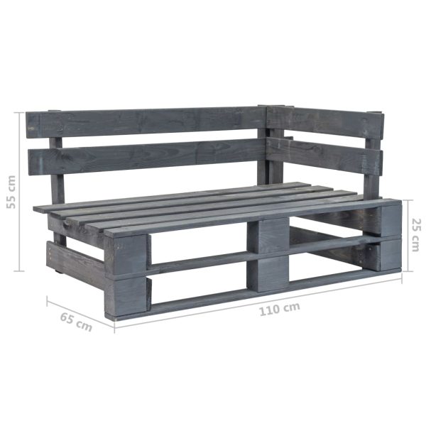 6-Delige Loungeset Pallet Met Kussens Geïmpregneerd Hout Blauw - Afbeelding 5