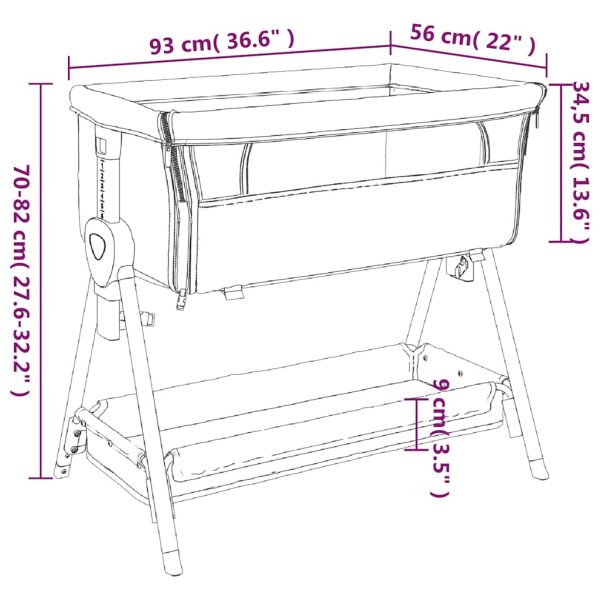 Babybed Met Matras Linnen - Afbeelding 11