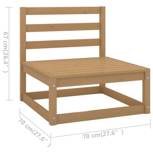 8-Delige Loungeset Massief Grenenhout - Afbeelding 6