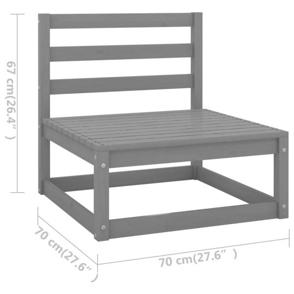 7-Delige Loungeset Massief Grenenhout - Afbeelding 6