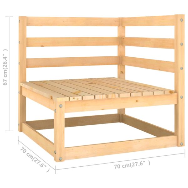 6-Delige Loungeset Met Kussens Massief Grenenhout - Afbeelding 10