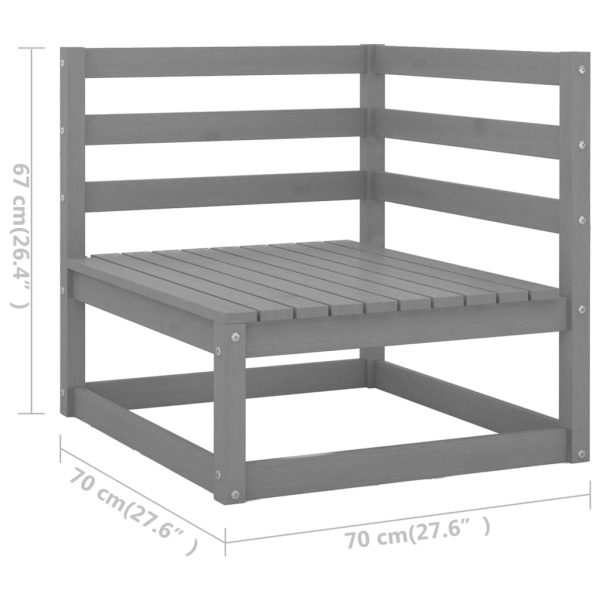 7-Delige Loungeset Met Kussens Massief Grenenhout - Afbeelding 7