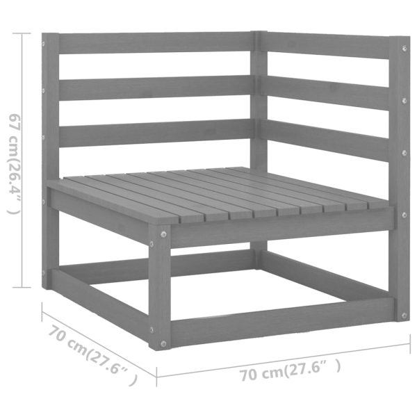 8-Delige Loungeset Met Kussens Massief Grenenhout - Afbeelding 7