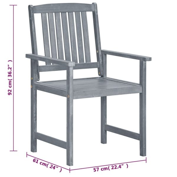 Tuinstoelen Massief Acaciahout - Afbeelding 8