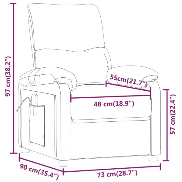 Fauteuil Verstelbaar Elektrisch Stof Kleurig - Afbeelding 12