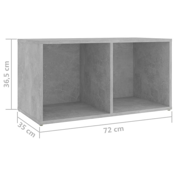 Tv-Meubelen 72X35X36,5 Cm Bewerkt Hout Betongrijs - Afbeelding 9