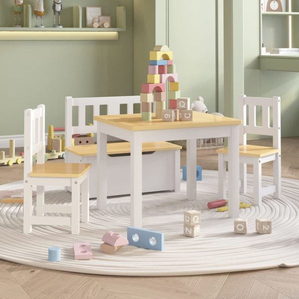 3-Delige Kindertafel- En Stoelenset Mdf - Afbeelding 10