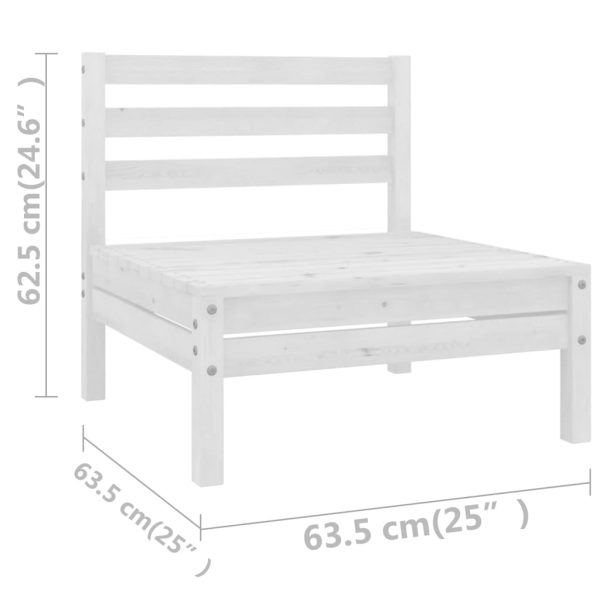 4-Delige Loungeset Massief Grenenhout - Afbeelding 7