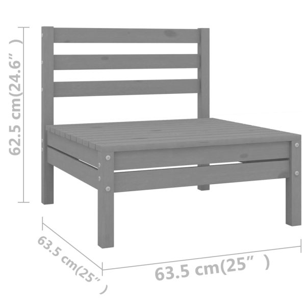 7-Delige Loungeset Massief Grenenhout - Afbeelding 11