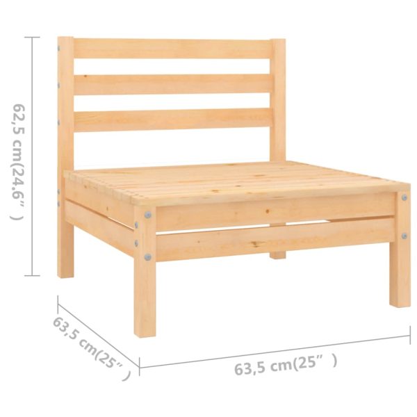 4-Delige Loungeset Massief Grenenhout - Afbeelding 6