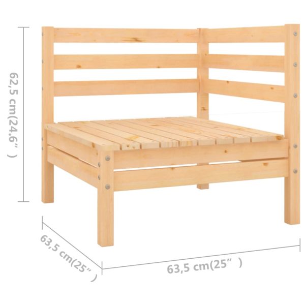 4-Delige Loungeset Massief Grenenhout - Afbeelding 7