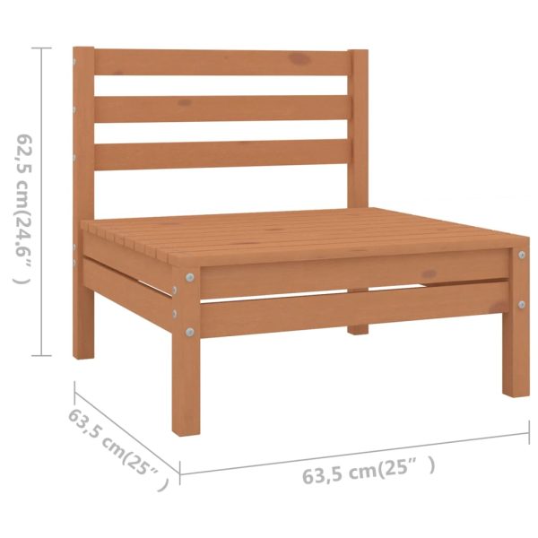 9-Delige Loungeset Massief Grenenhout - Afbeelding 7