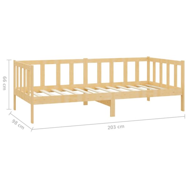 Slaapbank Met Lades Massief Grenenhout 90X200 Cm - Afbeelding 7