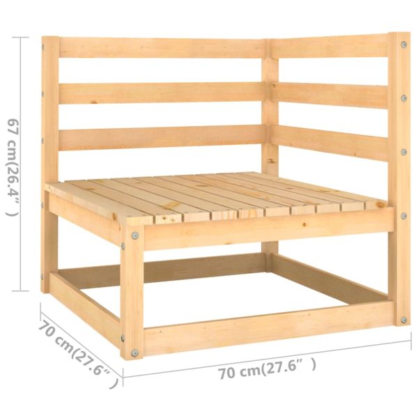 5-Delige Loungeset Met Kussens Massief Grenenhout - Afbeelding 8