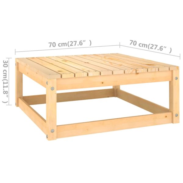 7-Delige Loungeset Met Antracietkleurige Kussens Grenenhout - Afbeelding 9