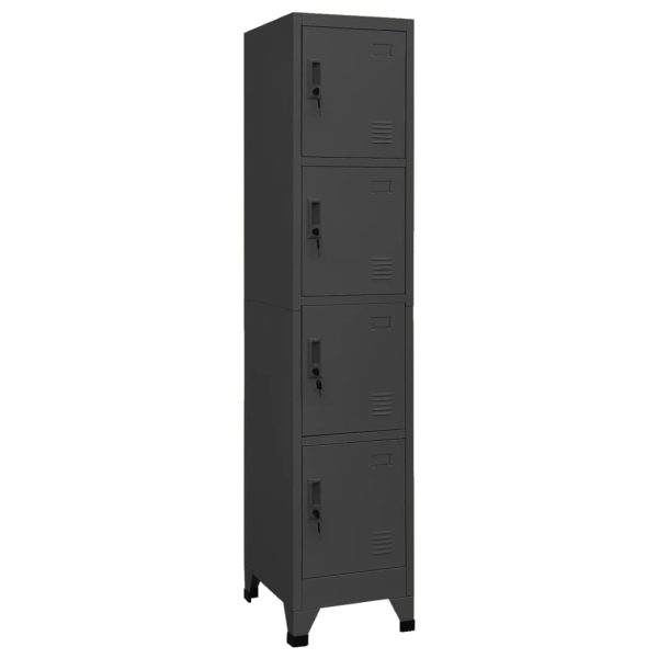 Lockerkast Met 4 Vakken 38X45X180 Cm - Afbeelding 12