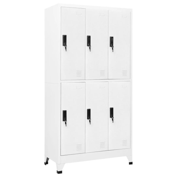 Lockerkast Met 6 Vakken 90X45X180 Cm Staal - Afbeelding 10