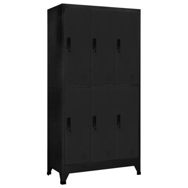 Lockerkast Met 6 Vakken 90X45X180 Cm Staal - Afbeelding 11