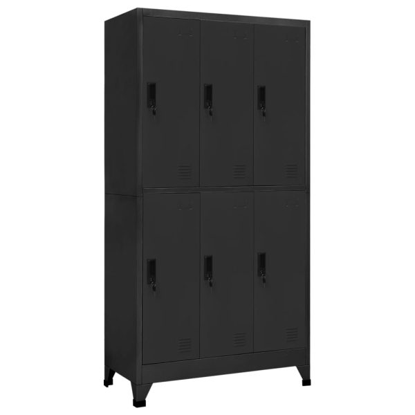 Lockerkast Met 6 Vakken 90X45X180 Cm Staal - Afbeelding 14