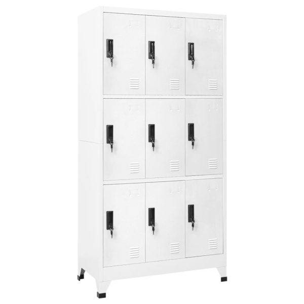 Lockerkast Met 9 Vakken 90X45X180 Cm Staal - Afbeelding 10