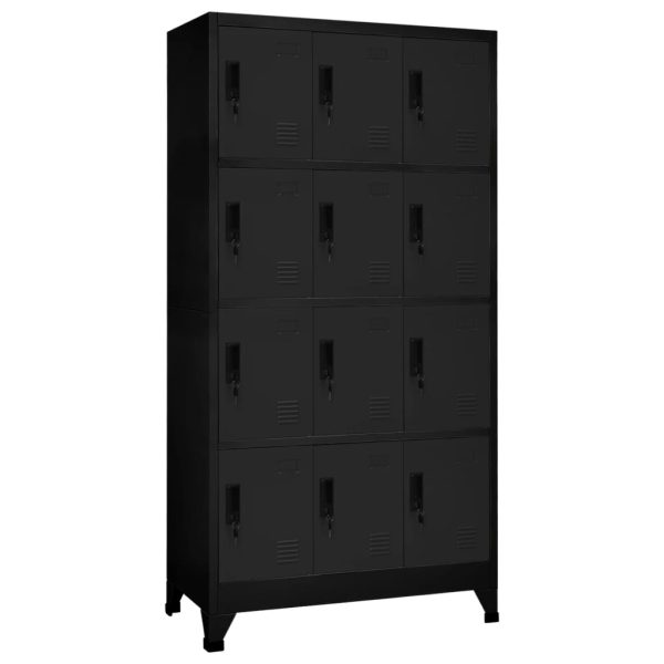 Lockerkast Met 12 Compartimenten 90X45X180 Cm - Afbeelding 11