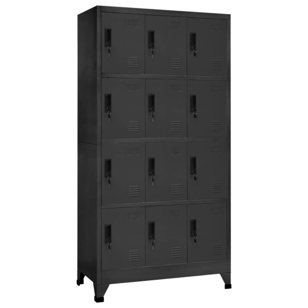 Lockerkast Met 12 Compartimenten 90X45X180 Cm - Afbeelding 14