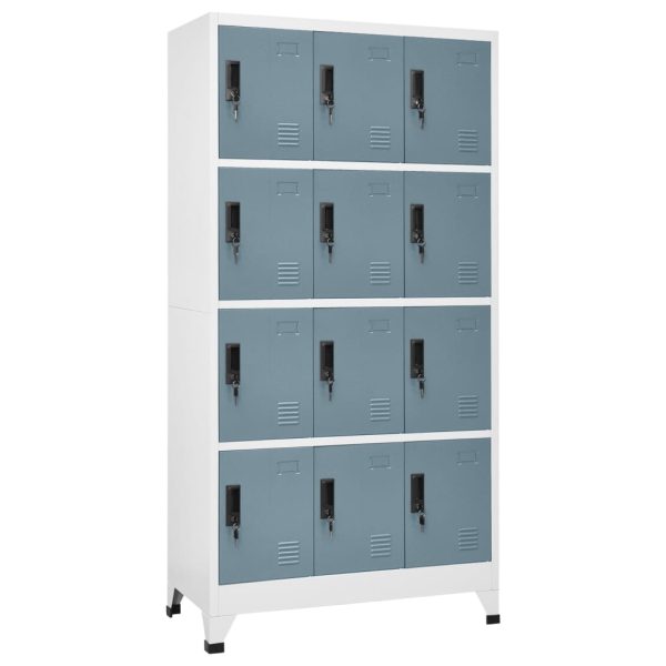 Lockerkast Met 12 Compartimenten 90X45X180 Cm - Afbeelding 13