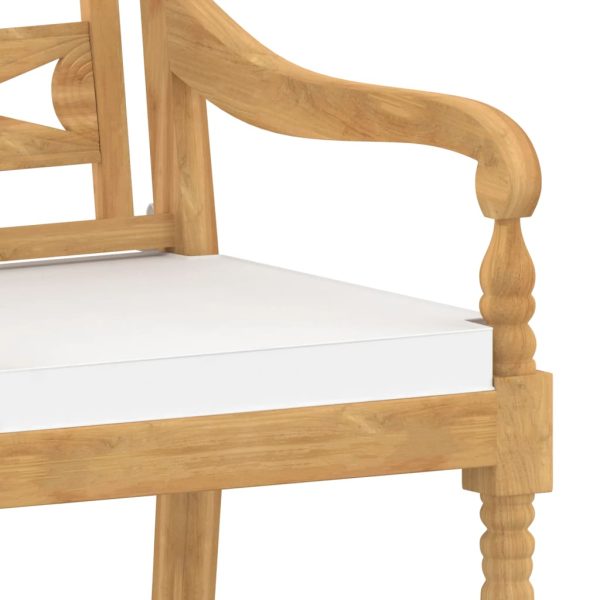 Stoelen Batavia Met Kussens Massief Teakhout - Afbeelding 7