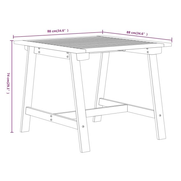 3-Delige Tuinset Massief Acaciahout - Afbeelding 7