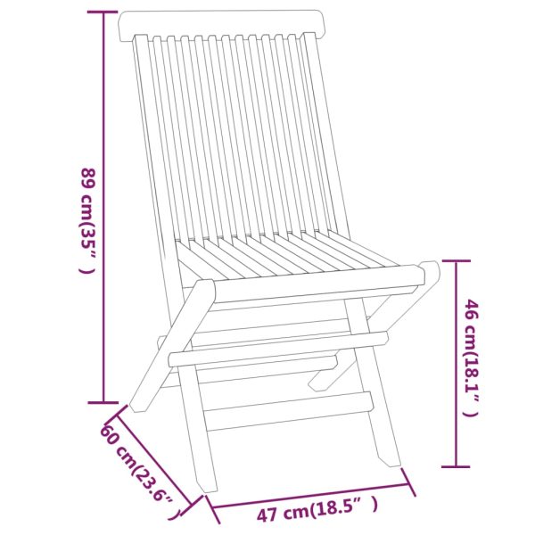 3-Delige Tuinset Massief Teakhout - Afbeelding 9