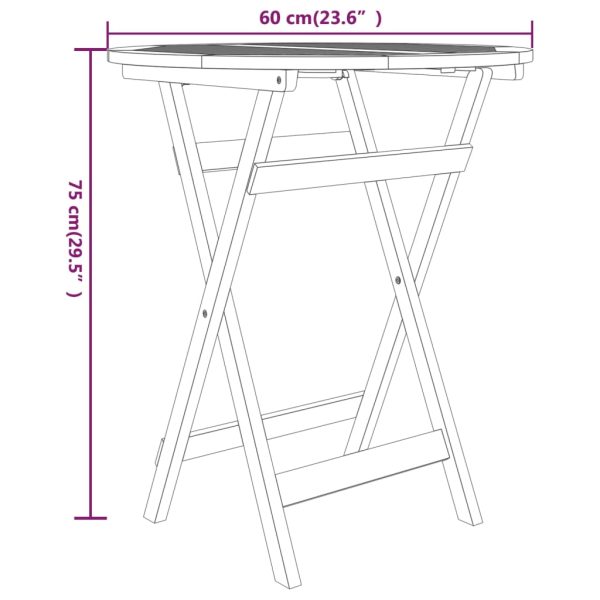 3-Delige Tuinset Massief Teakhout - Afbeelding 10