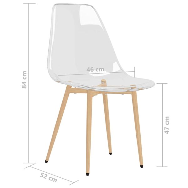 Eetkamerstoelen Pet Transparant - Afbeelding 7