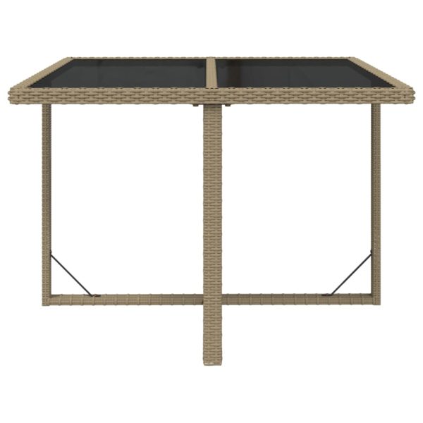 5-Delige Tuinset Met Kussens Poly Rattan Beige - Afbeelding 7