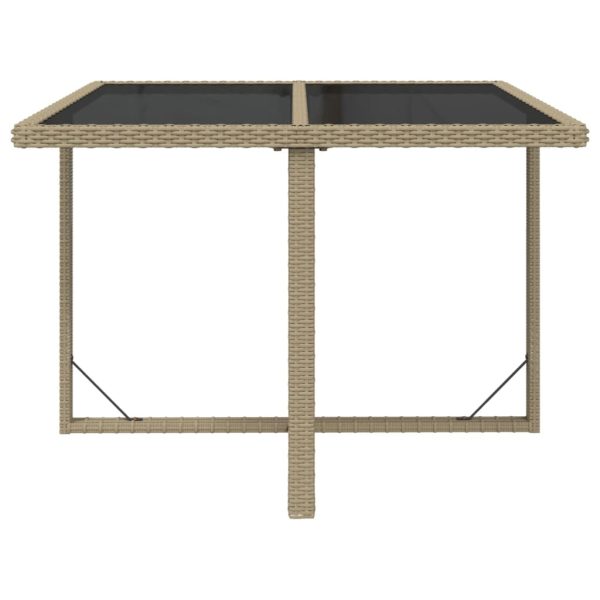 9-Delige Tuinset Met Kussens Poly Rattan Beige - Afbeelding 7