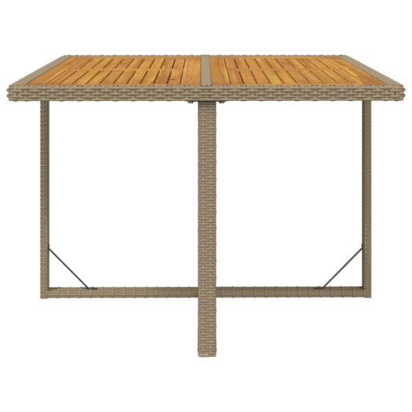 5-Delige Tuinset Met Kussens Poly Rattan Beige En Bruin - Afbeelding 7