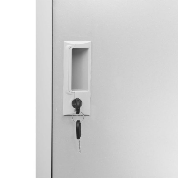 Lockerkasten 90X45X92,5 Cm Staal Lichtgrijs - Afbeelding 7