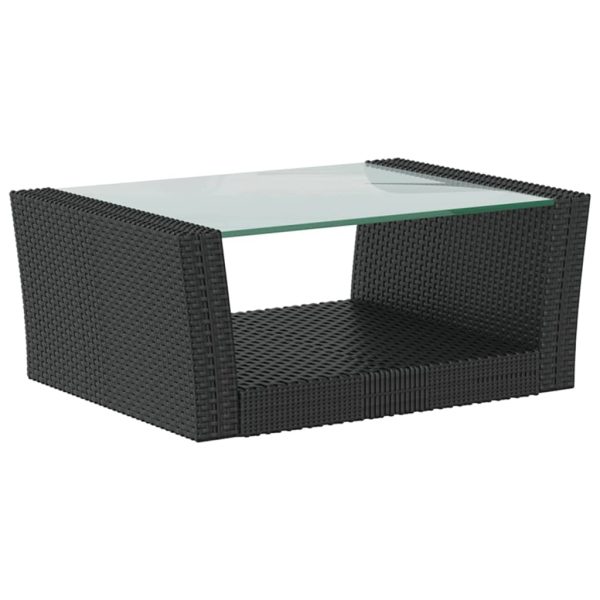 Loungeset Met Kussens Poly Rattan - Afbeelding 7