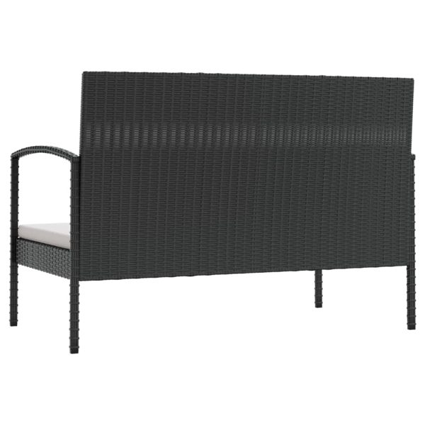 Loungeset Met Kussens Poly Rattan - Afbeelding 5