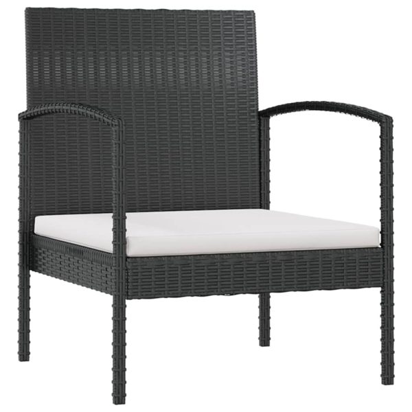 Loungeset Met Kussens Poly Rattan - Afbeelding 6