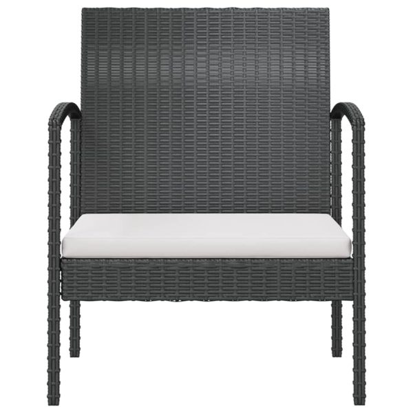 Loungeset Met Kussens Poly Rattan - Afbeelding 7