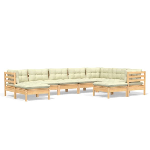 Loungeset Met Kleurige Kussens Massief Grenenhout - Afbeelding 2