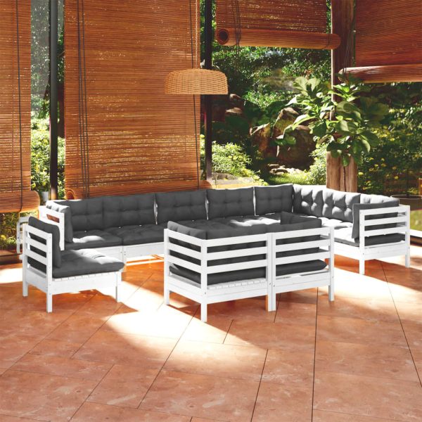 Loungeset Met Kleurige Kussens Grenenhout - Afbeelding 7