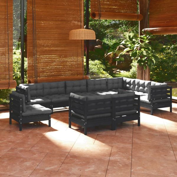 Loungeset Met Kleurige Kussens Grenenhout - Afbeelding 8