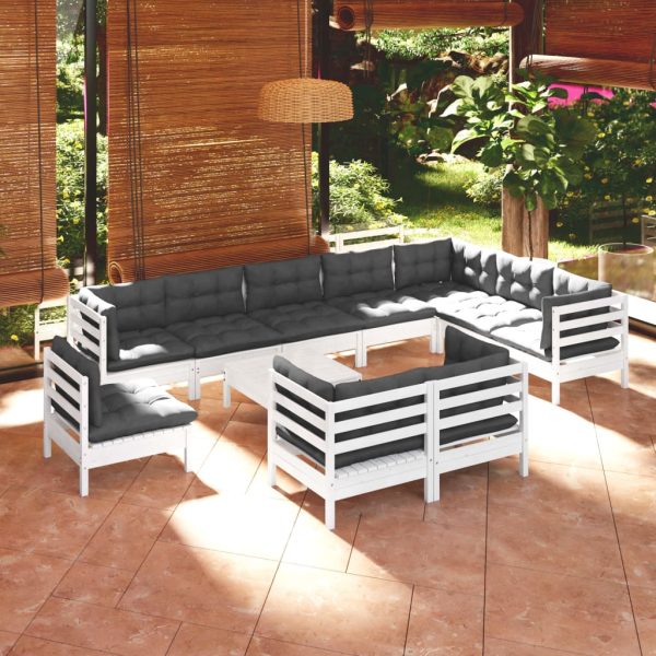 Loungeset Met Kleurige Kussens Grenenhout - Afbeelding 9