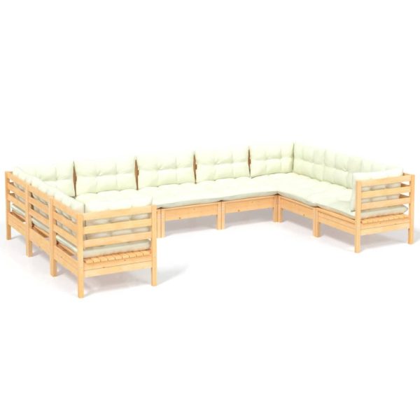 Loungeset Met Kleurige Kussens Grenenhout - Afbeelding 2