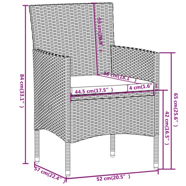 Tuinset Poly Rattan - Afbeelding 8