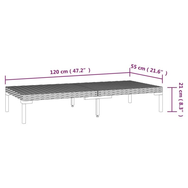 5-Delige Loungeset Met Kussens Poly Rattan Donkergrijs - Afbeelding 9