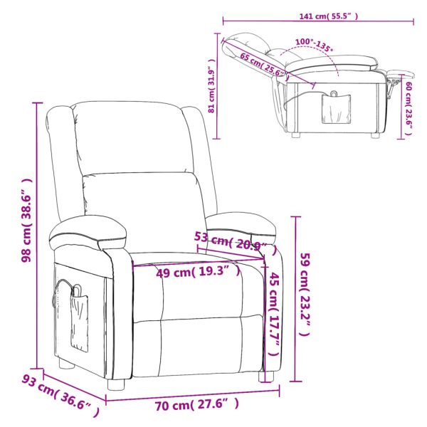 Fauteuil Verstelbaar Elektrisch Stof - Afbeelding 12