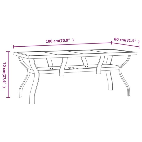 7-Delige Tuinset Grijs En Zwart - Afbeelding 7